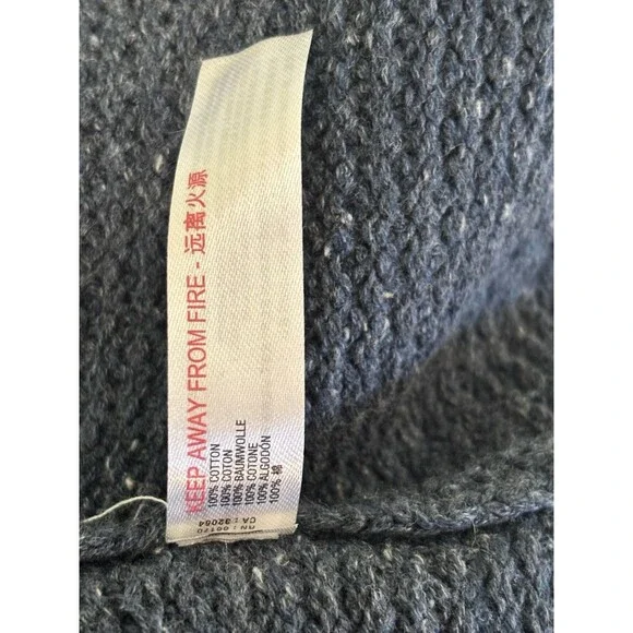 Free People Beach Hailee Knit Sweater Jumper Jumpsuit Navy Sz M Boho Beach - Picture 9 of 12